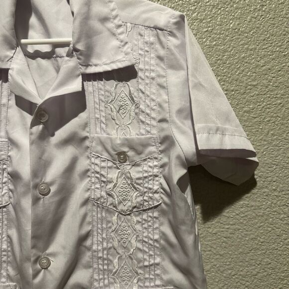Guayabera Boys Shirt White Shirt Size 4 - Picture 10 of 10